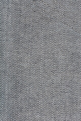 A close-up shows the textured underside of denim fabric with a diagonal twill pattern in shades of...