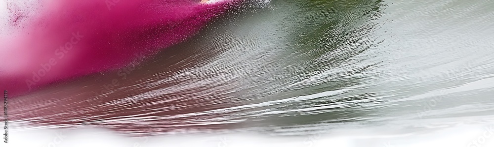 Poster abstract wave with gradient colors, suggesting fluidity and transitions