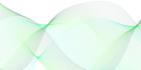 Abstract colorful wave and curve lines with technology background. Abstract frequency sound wave technology and science background. Wavy banner, template design