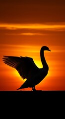 Naklejka premium Ember Wings AI Generated