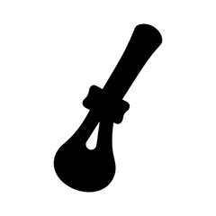 Abstract Black and White Image of a Stylized Surgical Instrument or Tool