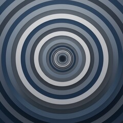 Naklejka premium Abstract Concentric Circles Pattern in Blue and Grey Shades