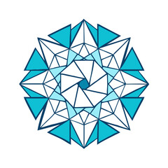 Mandala Icon Representing Spirituality and Geometric Art