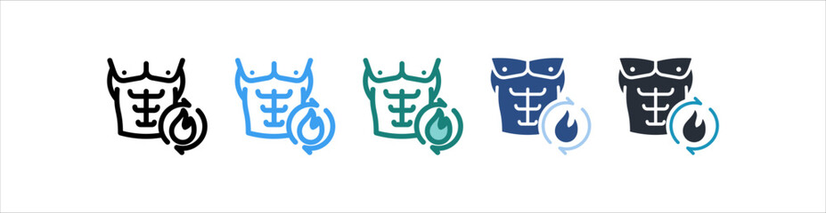 Metabolism Icon In Different Style Vector