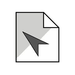 Origami Paper Folded Corner Icon Representing Paper Craft and Design Detail