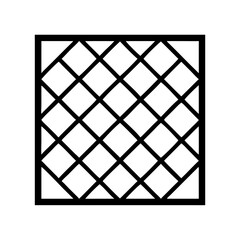Origami Woven Square Pattern Icon Representing Paper Craft and Geometric Design