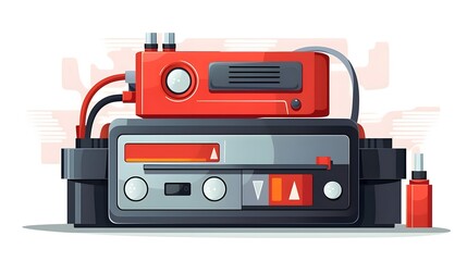 Professional Red Car Battery Power Supply for Electricity with Eco-Friendly Features