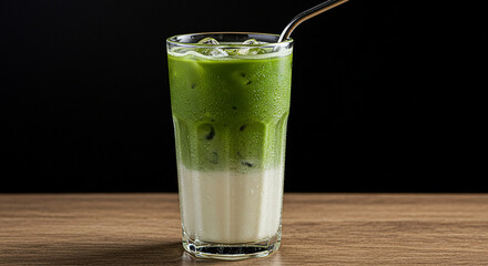 Latte de Matcha con Hielo