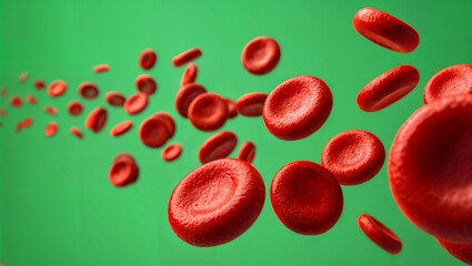 Photorealistic Blood Cell Stream with Vascular Wall Detail