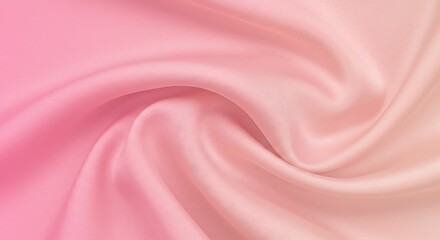 Fototapeta premium Pink and Peach Ombre Silk Fabric Drape Texture