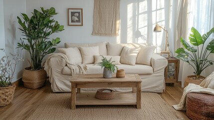 Cozy, sun-drenched living room