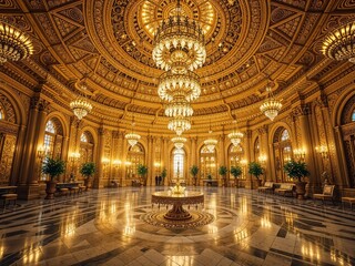 Art Nouveau Ballroom, Science Fantasy Design