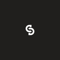 SD initial logo vector