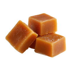 Caramel Squares: A Sweet Treat , isolated on white background png