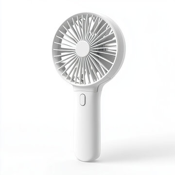fan, handheld fan, portable fan, mini fan on white background