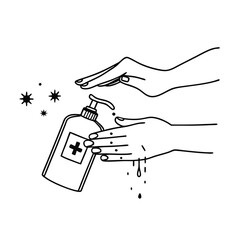 woman-using-hand-sanitizer-pressing-the-bottle-of-.eps