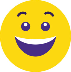 happy smiley face on white