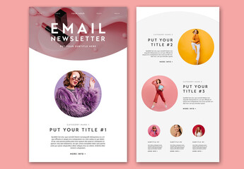 Digital Email Newsletter Layout