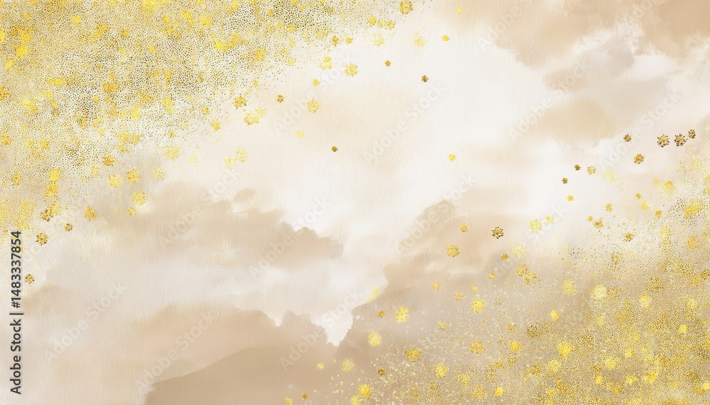 Poster elegant golden abstract gradient with delicate glitter accents for luxury branding and web design
