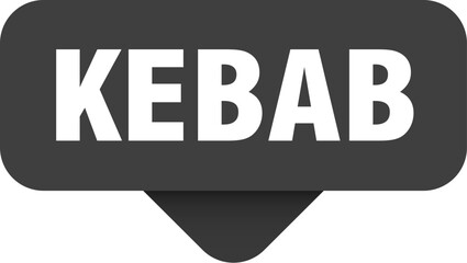 kebab sticker. kebab sign on transparent background