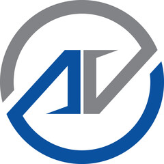 AV logo vector for brand or identity