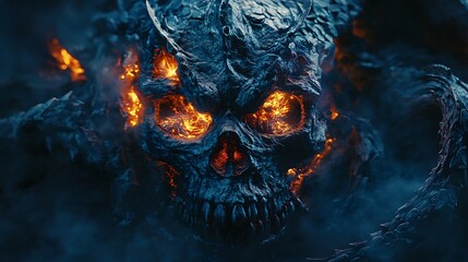 Dragon slithering through eerie fantasy forest trail high resolution picture