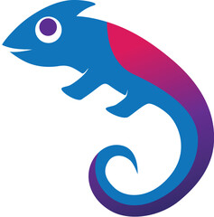 Chameleon logo vector