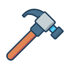 Hammer Icon Representing Construction, Repair, and Manual Tools