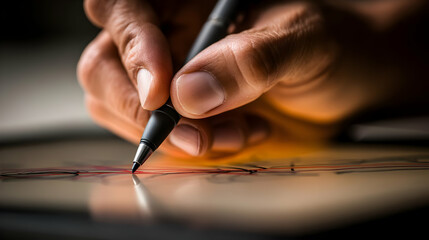 stylus to manipulate floating graph data on a smart tablet