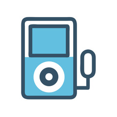 Player Icon Representing Portable Music Device and Audio Playback
