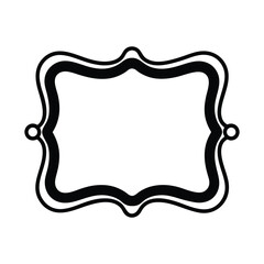 Vintage Decorative Frame Clipart vector art illustration