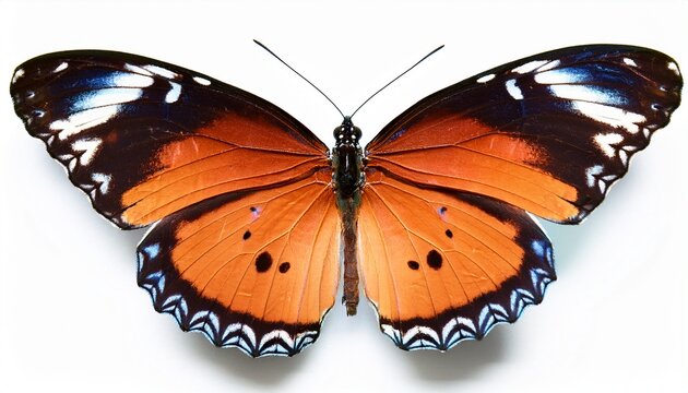 butterfly isolated on white background junonia rhadama