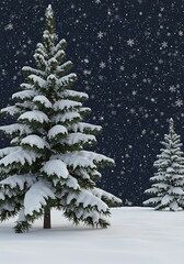 Winter's Embrace: Digital Snowfall