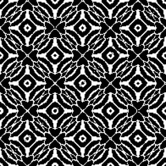 Obraz premium Abstract texture for fabric print, card, table cloth, furniture, banner, cover, invitation, decoration,weaving, plaid,wrapping,knitting. Repeating pattern.Black and white color.