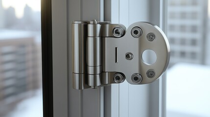Modern window hinge detail