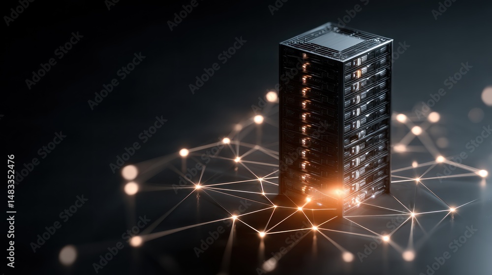 Poster high-tech server cluster network