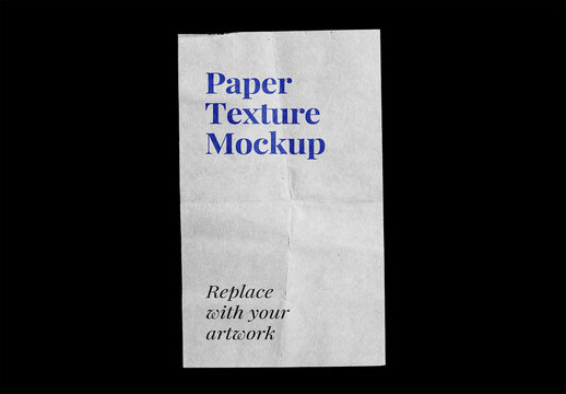 Paper Mockup Texture Letterhead Template Branding Identity Blank Poster Flyer Piece Torn Ripped