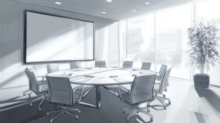 Conference room Light and airy setting for collaboration