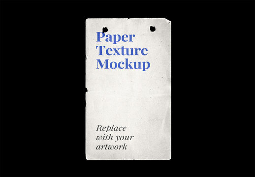 Paper Mockup Texture Letterhead Template Branding Identity Blank Poster Flyer Piece Torn Ripped