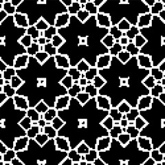 Abstract texture for fabric print, card, table cloth, furniture, banner, cover, invitation, decoration,weaving, plaid,wrapping,knitting. Repeating pattern.Black and 
white color.
