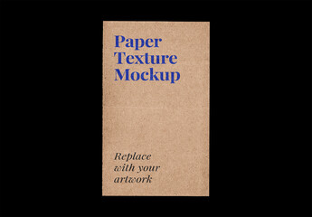 Paper Mockup Texture Letterhead Template Branding Identity Blank Poster Flyer Piece Torn Ripped