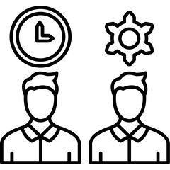 Obraz premium Teamwork Tree Icon