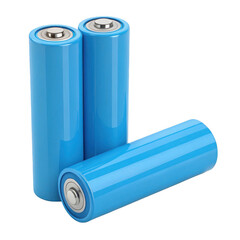 3D blue battery