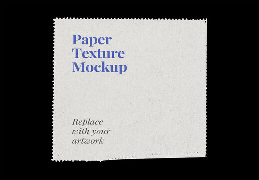 Paper Mockup Texture Letterhead Template Branding Identity Blank Poster Flyer Piece Torn Ripped