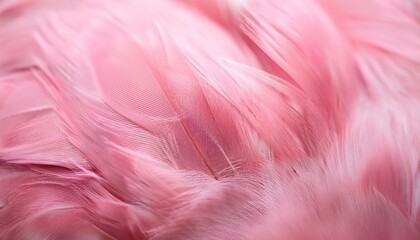 pink chicken feathers in soft and blur style for background