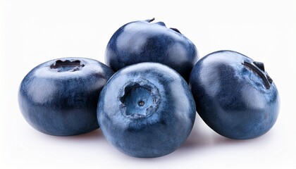 Obraz premium group of blueberries isolated on white background