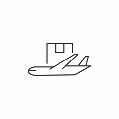 air cargo shipping icon sign vector
