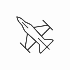 airplane travel flight icon sign vector