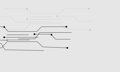 Grey white Abstract technology background, Hi tech digital connect, Minimalist Hex Digital Background Sci-Fi Hex Pattern Overlay