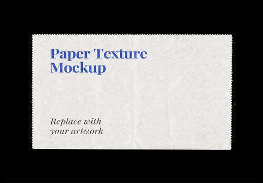 Paper Mockup Texture Letterhead Template Branding Identity Blank Poster Flyer Piece Torn Ripped